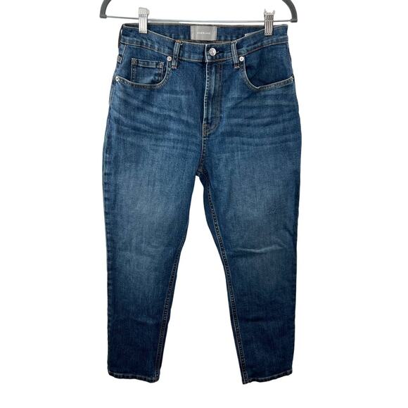 EVERLANE High Waist Straight Ankle Jeans Medium Wash Blue Stretch Cotton 29 - Picture 1 of 5